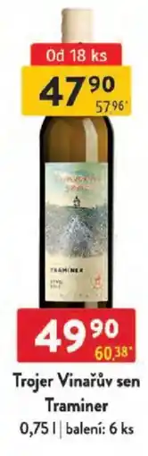 Qanto Trojer Vinařův sen Traminer nabídka