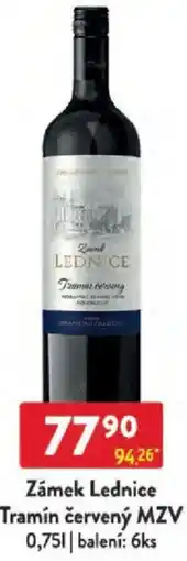 Qanto Zámek Lednice Tramín červený MZV nabídka
