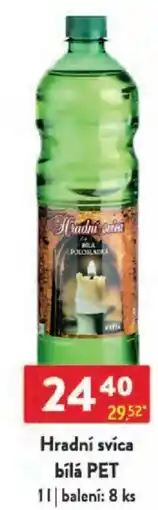 Qanto Hradní svíca bílá PET nabídka