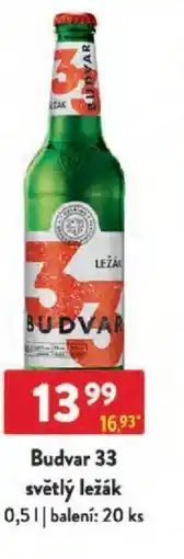 Qanto Budvar 33 světlý ležák nabídka