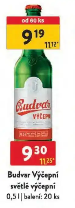 Qanto Budvar Výčepní světlé výčepní nabídka