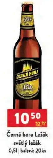 Qanto Černá hora Ležák světlý ležák nabídka