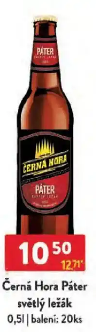 Qanto Černá Hora Páter světlý ležák nabídka
