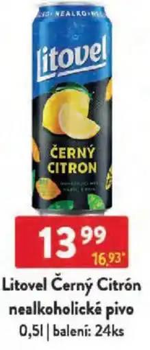 Qanto Litovel Černý Citrón nealkoholické pivo nabídka