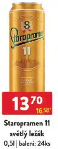 Qanto Staropramen 11 světlý ležák nabídka
