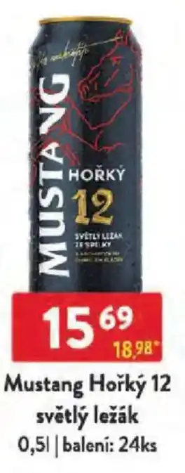 Qanto Mustang Hořký 12 světlý ležák nabídka