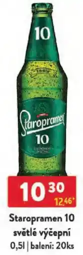 Qanto Staropramen 10 světlé výčepní nabídka