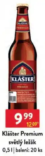 Qanto Klášter Premium světlý ležák nabídka