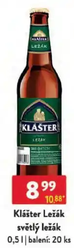 Qanto Klášter Ležák světlý ležák nabídka