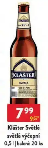 Qanto Klášter Světlé světlé výčepní nabídka