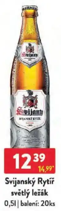 Qanto Svijanský Rytíř světlý ležák nabídka