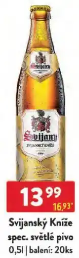Qanto Svijanský Kníže spec. světlé pivo nabídka