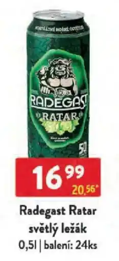 Qanto Radegast Ratar světlý ležák nabídka