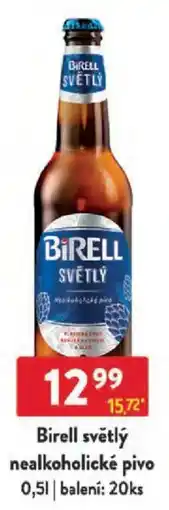 Qanto Birell světlý nealkoholické pivo nabídka