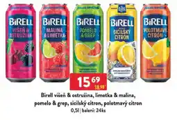 Qanto Birell višeň & ostružina, limetka & malina, pomelo & grep, sicilský citron, polotmavý citron nabídka