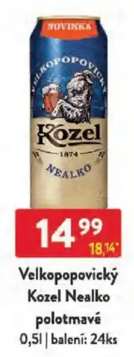 Qanto Velkopopovický Kozel Nealko polotmavé nabídka