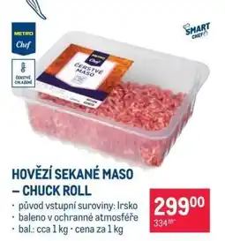 Makro Hovězí sekané maso Chuck roll nabídka
