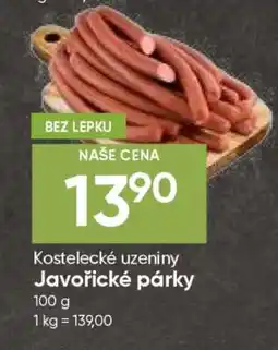 Hruška KOSTELECKÉ UZENINY JAVOŘICKÉ PÁRKY nabídka