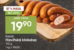 Hruška Kmotr Havířská klobása nabídka