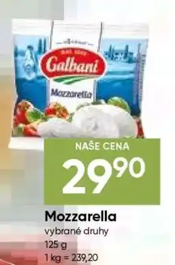 Hruška Mozzarella nabídka