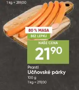 Hruška Prantl Učňovské párky nabídka