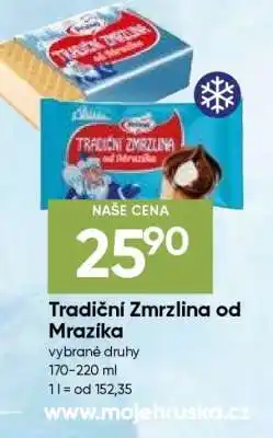 Hruška Tradiční Zmrzlina od Mrazíka nabídka