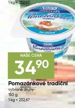 Hruška Pomazánkové tradiční nabídka