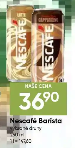 Hruška Nescafé Barista nabídka