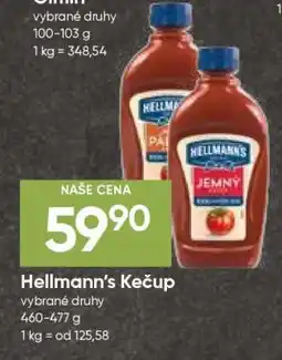 Hruška Hellmann’s kečup nabídka
