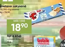 Hruška Sýr a křup nabídka