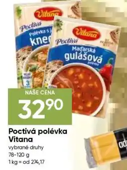 Hruška POCTIVÁ POLÉVKA VITANA nabídka
