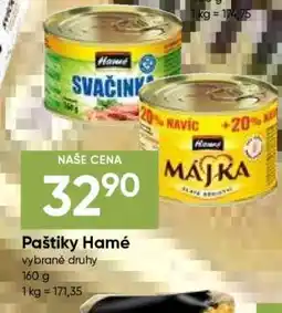 Hruška PAŠTIKY HAMÉ nabídka