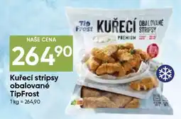 Hruška Kuřecí stripsy obalované TipFrost nabídka