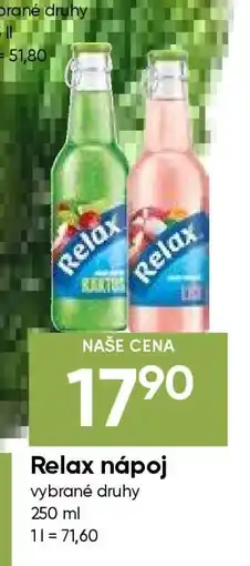 Hruška Relax Nápoj nabídka