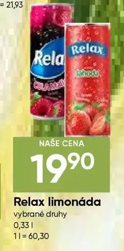 Hruška Relax limonáda nabídka