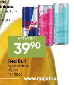 Hruška Red Bull nabídka