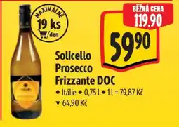 Albert Solicello Prosecco Frizzante DOC nabídka