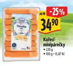 Albert Kuřecí minipárečky nabídka