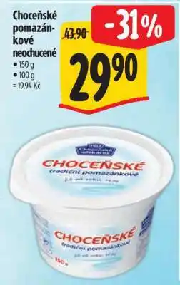 Albert Choceňské pomazánkové neochucené nabídka