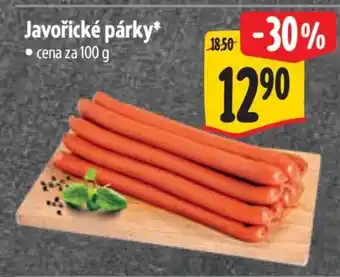Albert Javořické párky nabídka