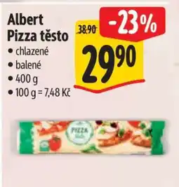 Albert Albert Pizza těsto nabídka