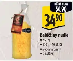 Albert Babiččiny nudle nabídka