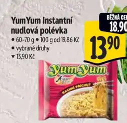 Albert YumYum Instantní nudlová polévka nabídka