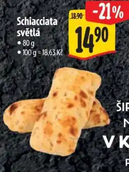 Albert SCHIACCIATA SVĚTLÁ nabídka
