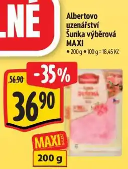 Albert Albertovo Uzenářství Šunka výběrová MAXI nabídka