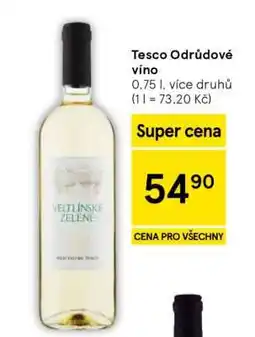 Tesco Tesco Odrůdové víno nabídka