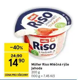 Tesco Müller Riso Mléčná rýže jahoda nabídka