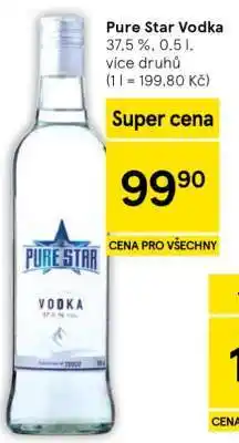 Tesco Pure Star Vodka nabídka