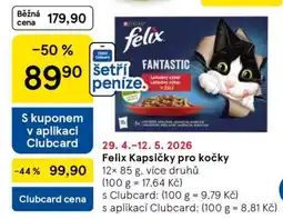 Tesco Felix kapsičky pro kočky nabídka