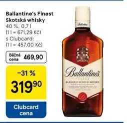 Tesco Ballantine's Finest Skotská whisky nabídka